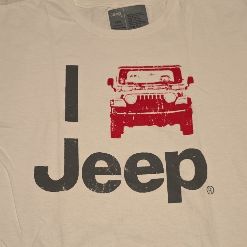 Jeep Logo T-Shirt in Red and Black